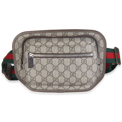 Beige GG Supreme Canvas Bumbag
