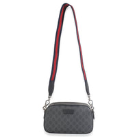 Black GG Supreme Canvas Web Camera Bag