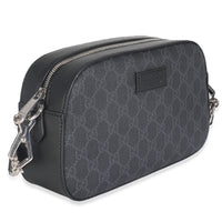 Black GG Supreme Canvas Web Camera Bag