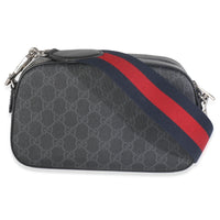 Black GG Supreme Canvas Web Camera Bag