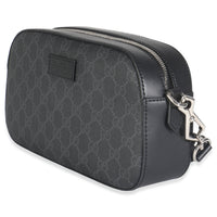 Black GG Supreme Canvas Web Camera Bag