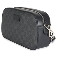 Black GG Supreme Canvas Web Camera Bag