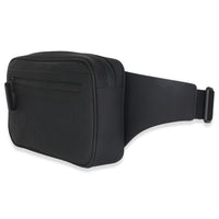 Black Rubber Effect GG Belt Bag
