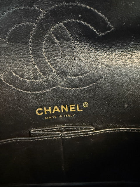 Chanel Black Quilted Jersey East West Reissue 2.25 Handbag ad3