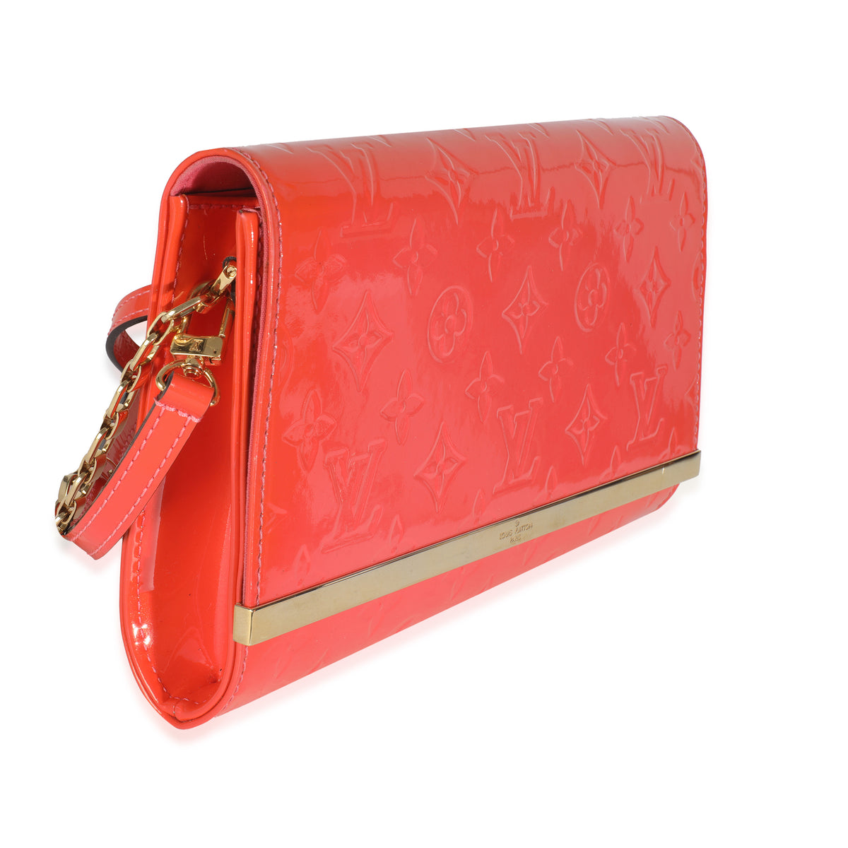 Orange Sunset Monogram Vernis Ana Clutch