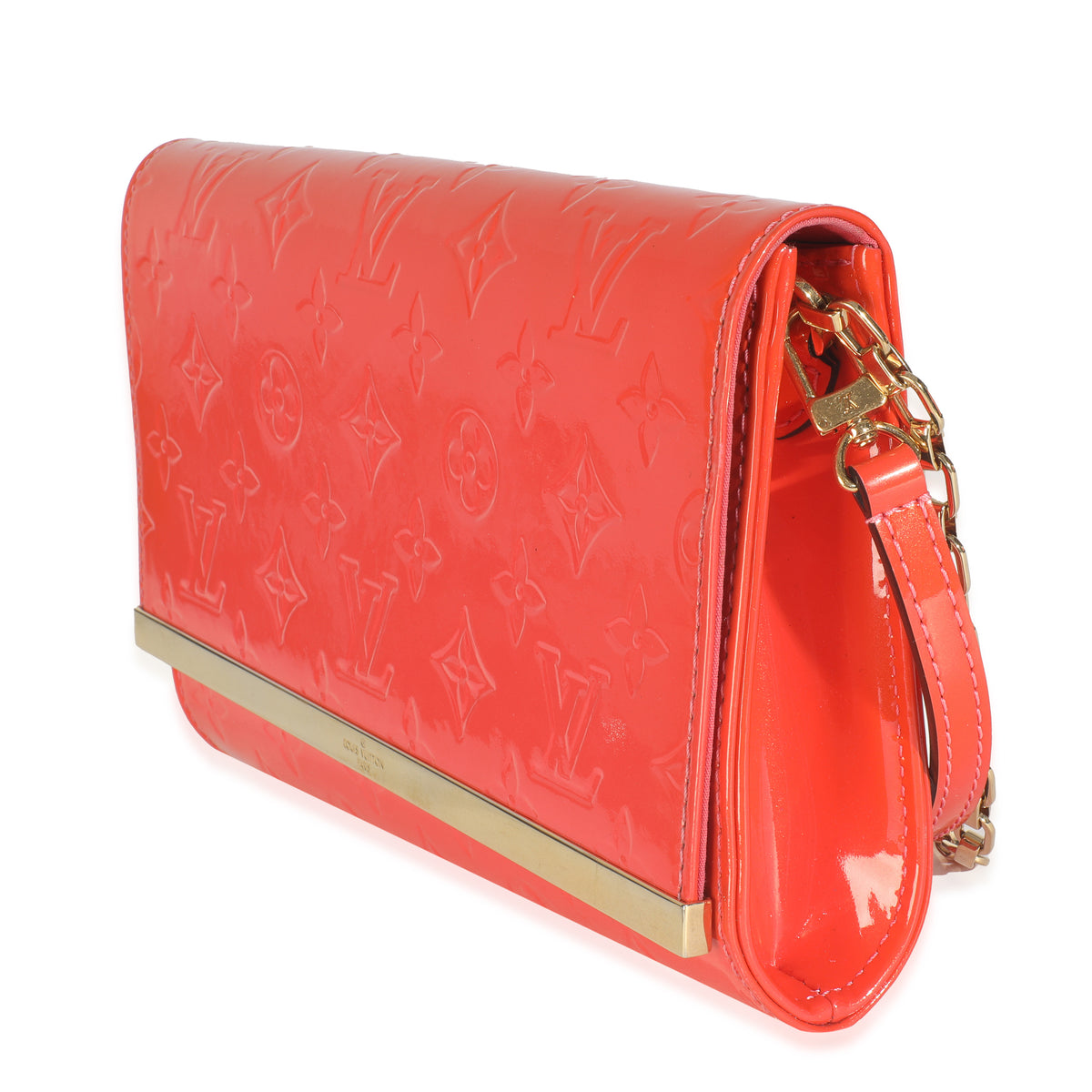 Orange Sunset Monogram Vernis Ana Clutch