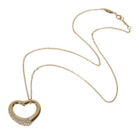 Yellow Gold Diamond Open Heart Pendant