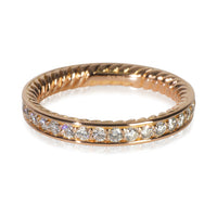 David Yurman Rose Gold Diamond Band sv