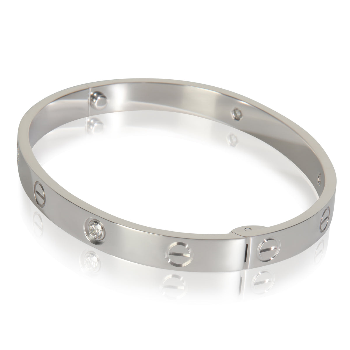 White Gold Diamond Love Bracelet