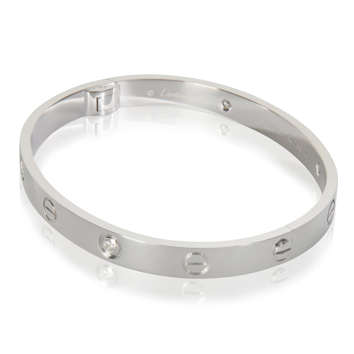 White Gold Diamond Love Bracelet