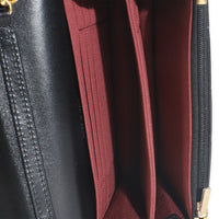 Black Quilted Lambskin CC Pearl Enamel Clutch On Chain