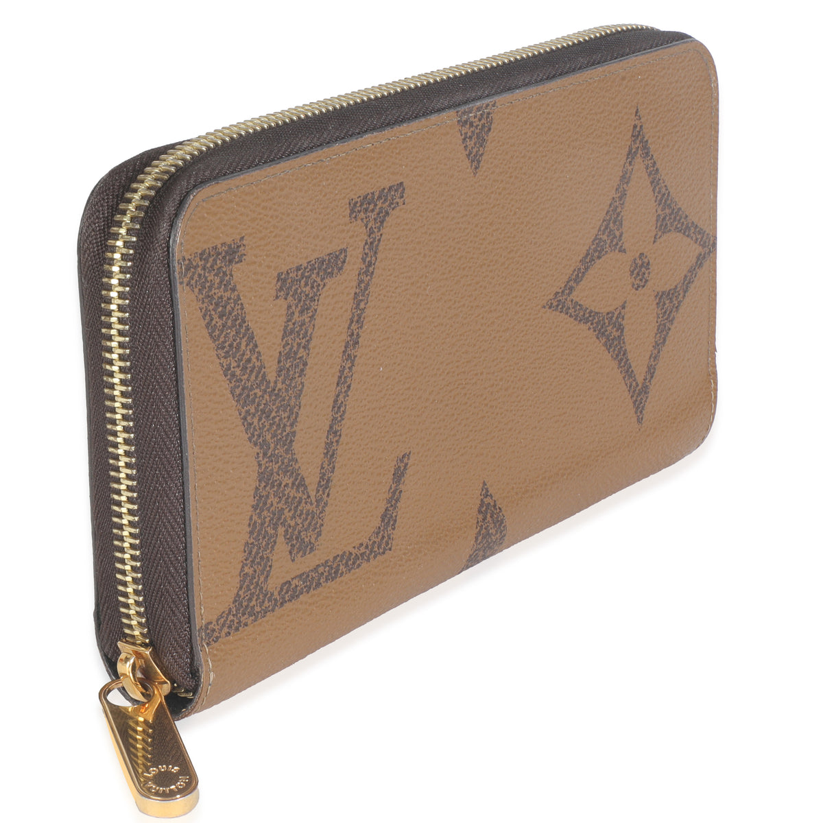 Giant Monogram Reverse Canvas Zippy Wallet