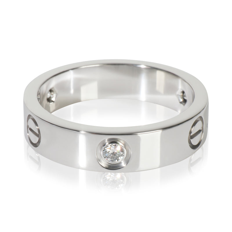 White Gold Diamond Love Ring