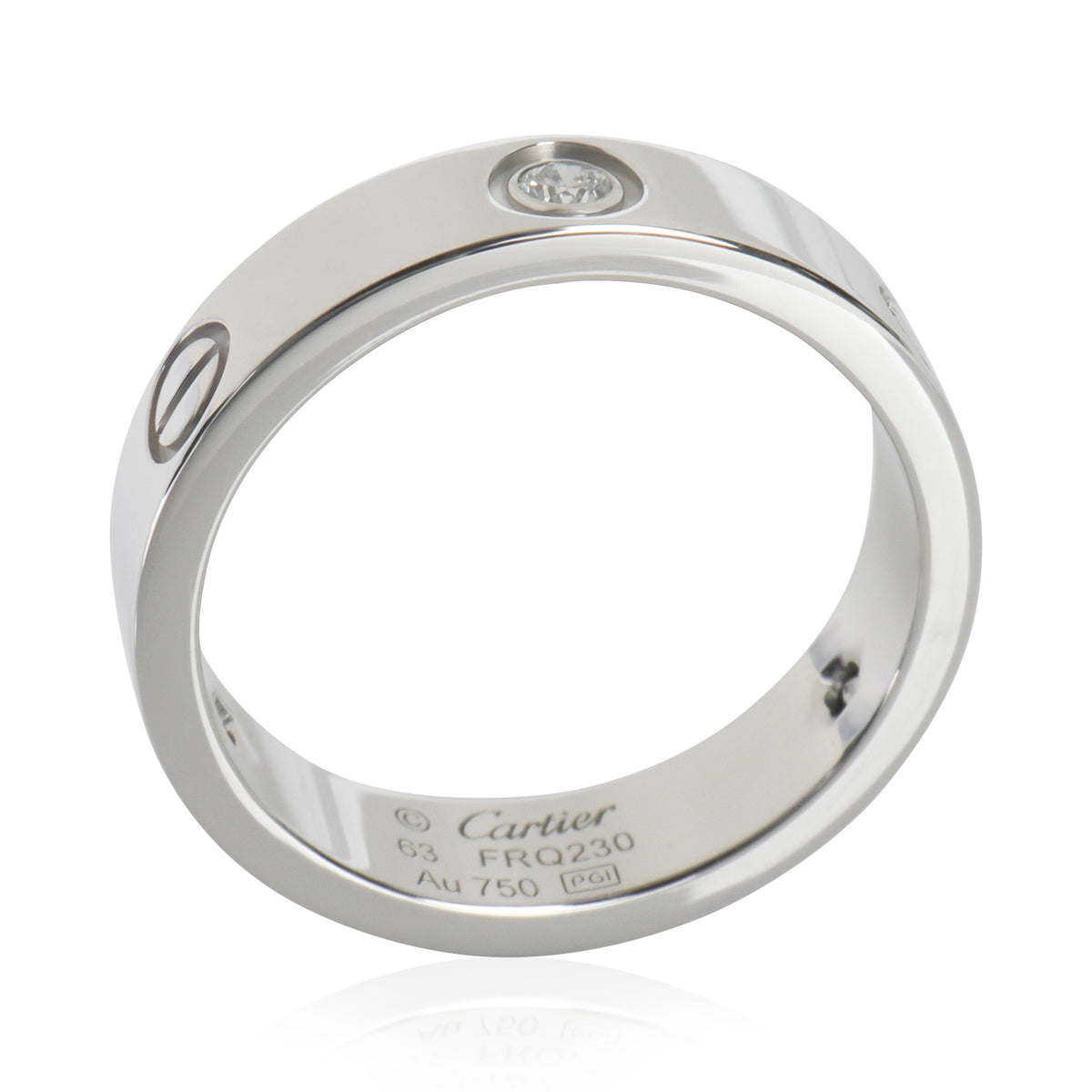 White Gold Diamond Love Ring