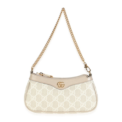 White GG Supreme Canvas Mini Ophidia Bag