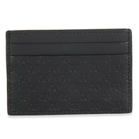 Black Microguccissima Card Case