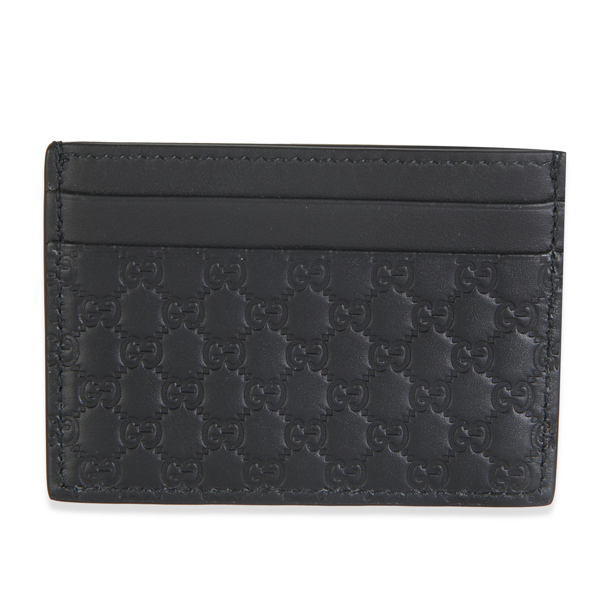Black Microguccissima Card Case