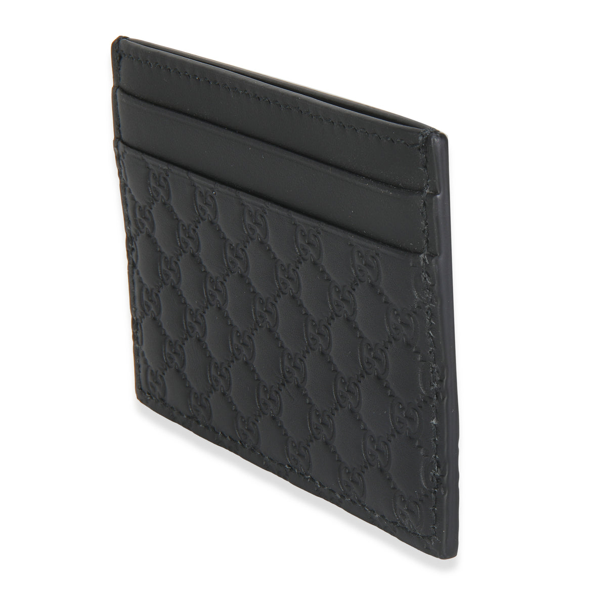 Black Microguccissima Card Case