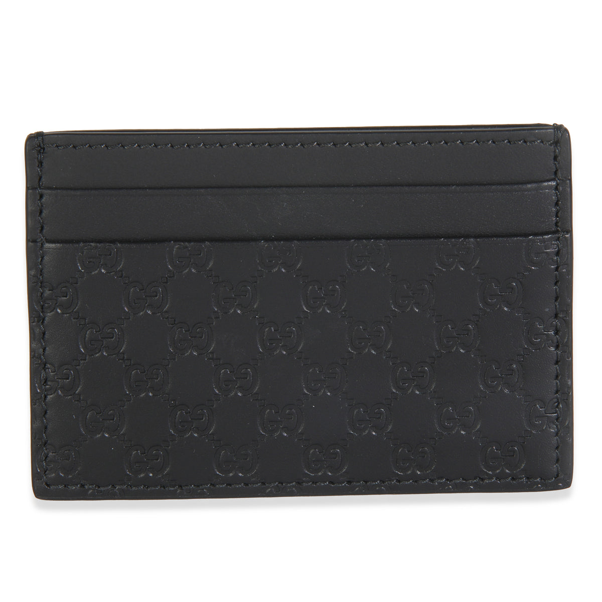 Black Microguccissima Card Case