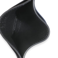 Navy Microguccissima Card Case