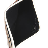Saint Laurent White Grain De Poudre Credit Card Case Wallet av