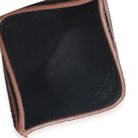 Saint Laurent Brown Croc Embossed Calfskin Logo Card Holder Wallet av