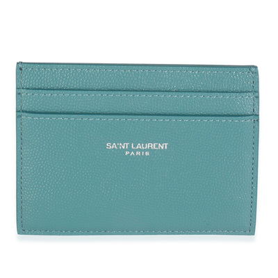 Turquoise Grain De Poudre Credit Card Case