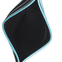 Saint Laurent Turquoise Grain De Poudre Credit Card Case Wallet av