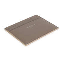 Taupe Grain De Poudre Credit Card Case