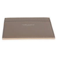 Taupe Grain De Poudre Credit Card Case