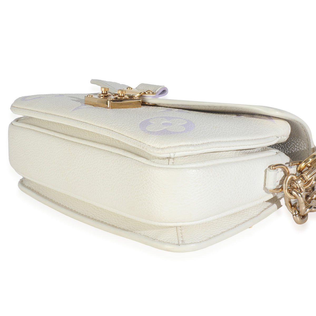 Latte Bubble Tea Giant Monogram Empreinte Pochette Metis East West