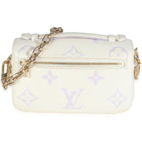 Latte Bubble Tea Giant Monogram Empreinte Pochette Metis East West