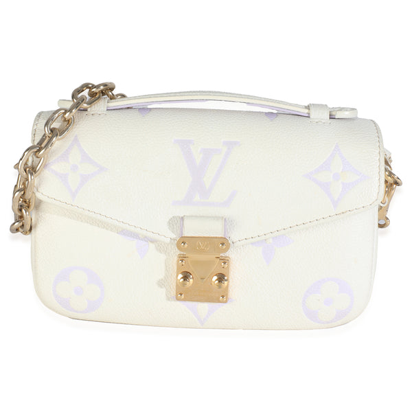 Louis Vuitton Latte Bubble Tea Giant Monogram Empreinte Pochette