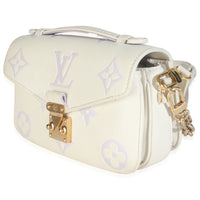 Latte Bubble Tea Giant Monogram Empreinte Pochette Metis East West