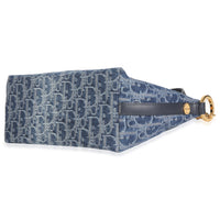 Blue Denim Oblique Diorstar Hobo Bag