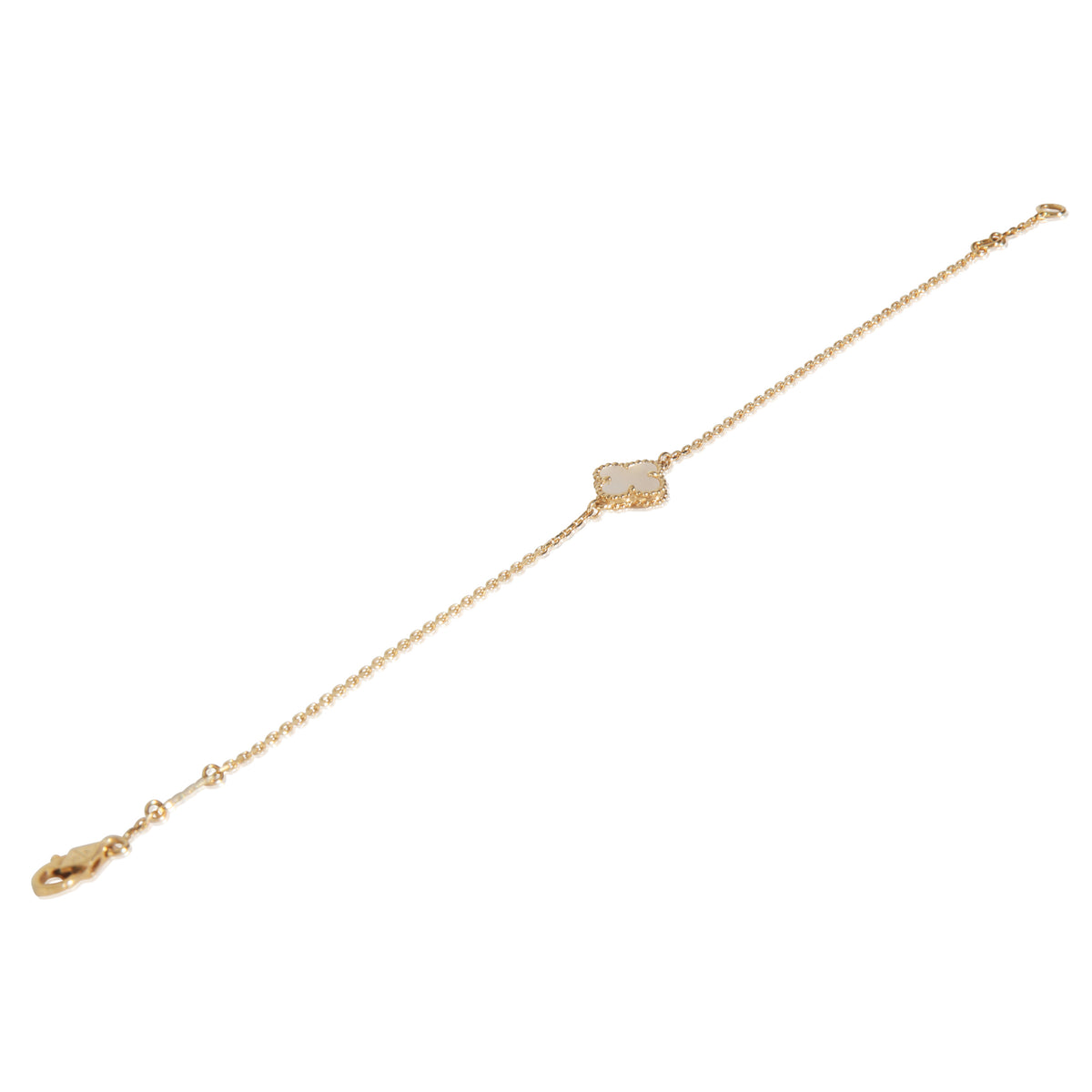 Yellow Gold Mother Of Pearl Sweet Alhambra Bracelet