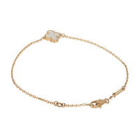 Yellow Gold Mother Of Pearl Sweet Alhambra Bracelet