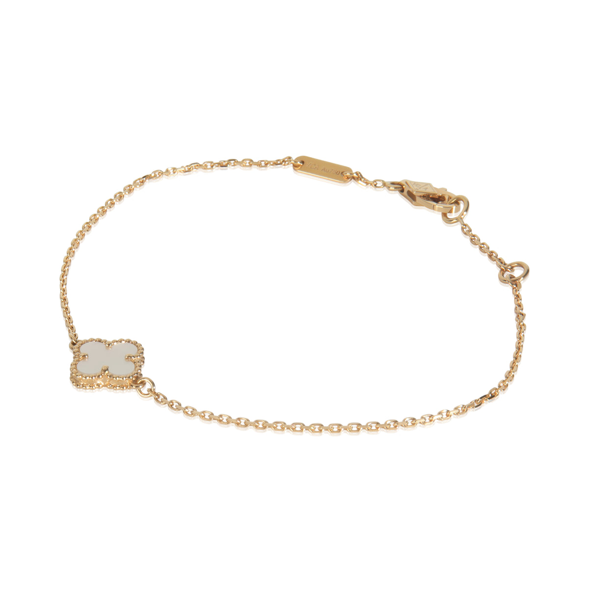 Yellow Gold Mother Of Pearl Sweet Alhambra Bracelet
