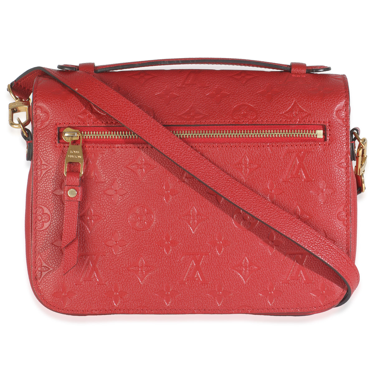 Louis Vuitton Scarlet Monogram Empreinte Pochette Metis Handbag bv