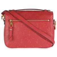 Louis Vuitton Scarlet Monogram Empreinte Pochette Metis Handbag bv