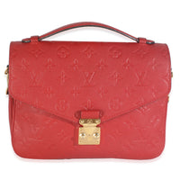 Louis Vuitton Scarlet Monogram Empreinte Pochette Metis Handbag fv