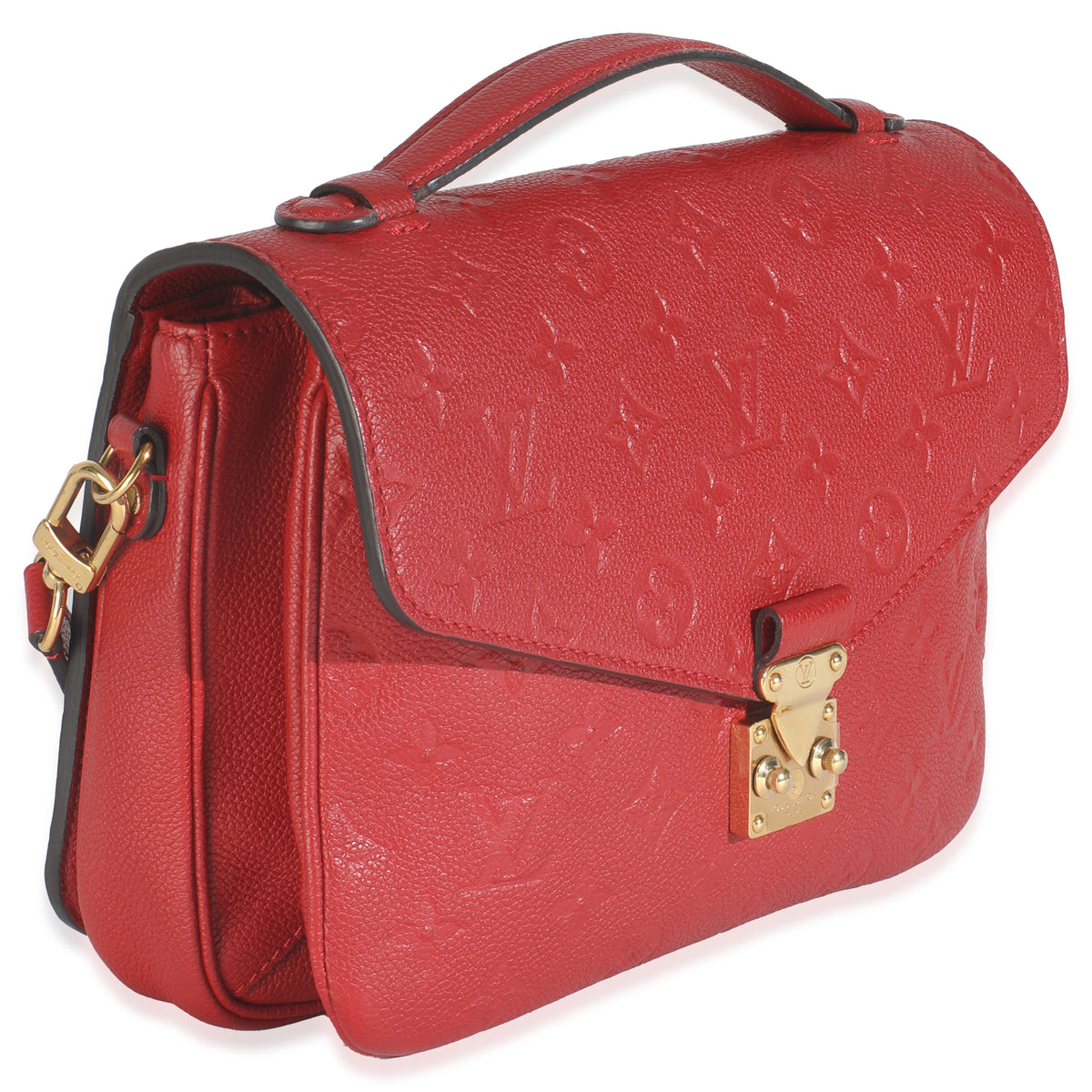Louis Vuitton Scarlet Monogram Empreinte Pochette Metis Handbag pv