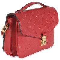 Louis Vuitton Scarlet Monogram Empreinte Pochette Metis Handbag pv