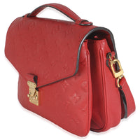 Louis Vuitton Scarlet Monogram Empreinte Pochette Metis Handbag sv