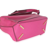 Pink Calfskin Small Puzzle Edge Bag