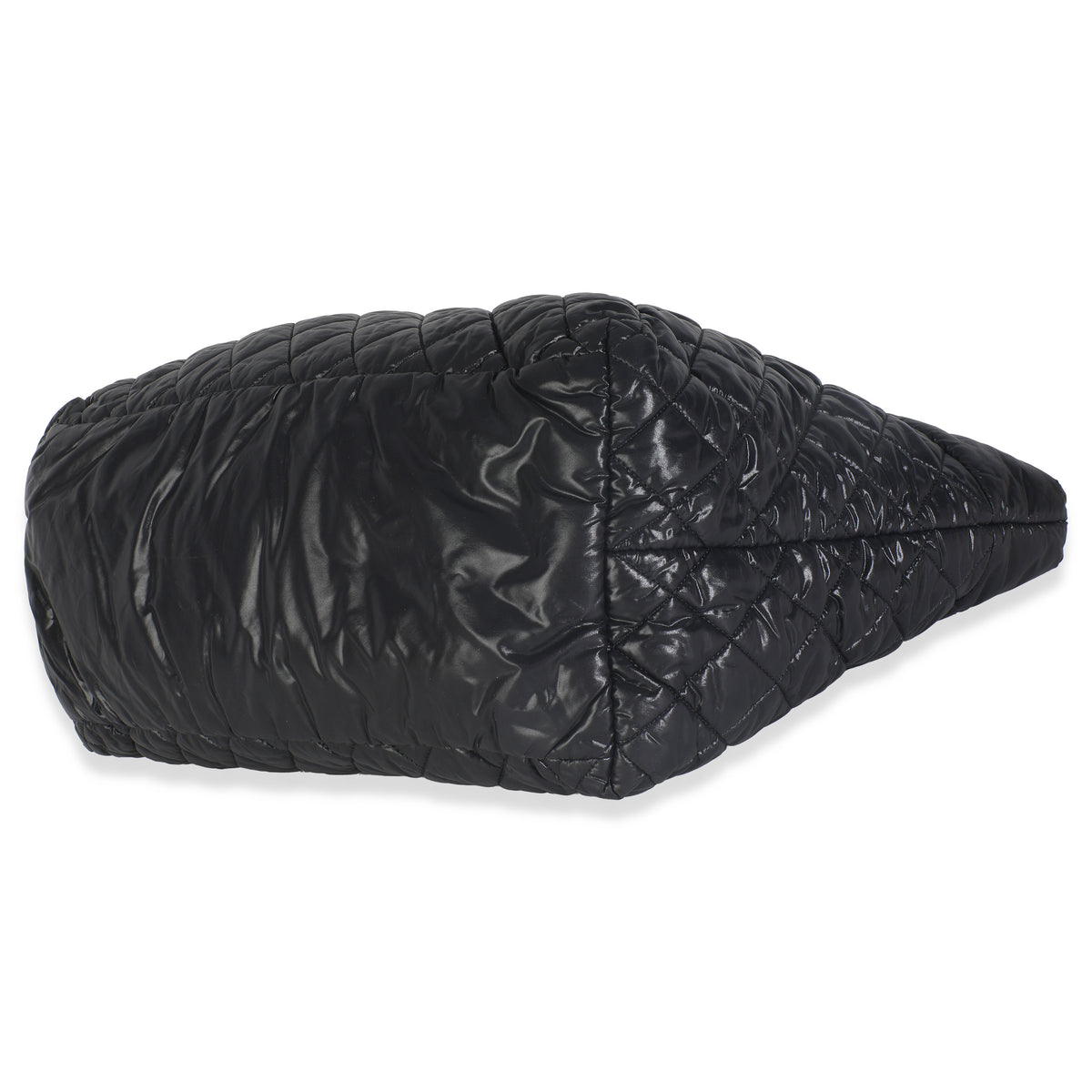 Black Quilted Nylon Large Coco Cocoon Tote