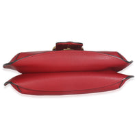 Red Pebbled Calfskin Marmont Animalier Shoulder Bag