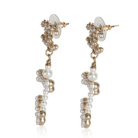 Gold-Plated  2018 Faux Pearl Anchor Earrings