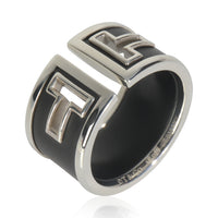 Sterling Silver  T Cutout Ring