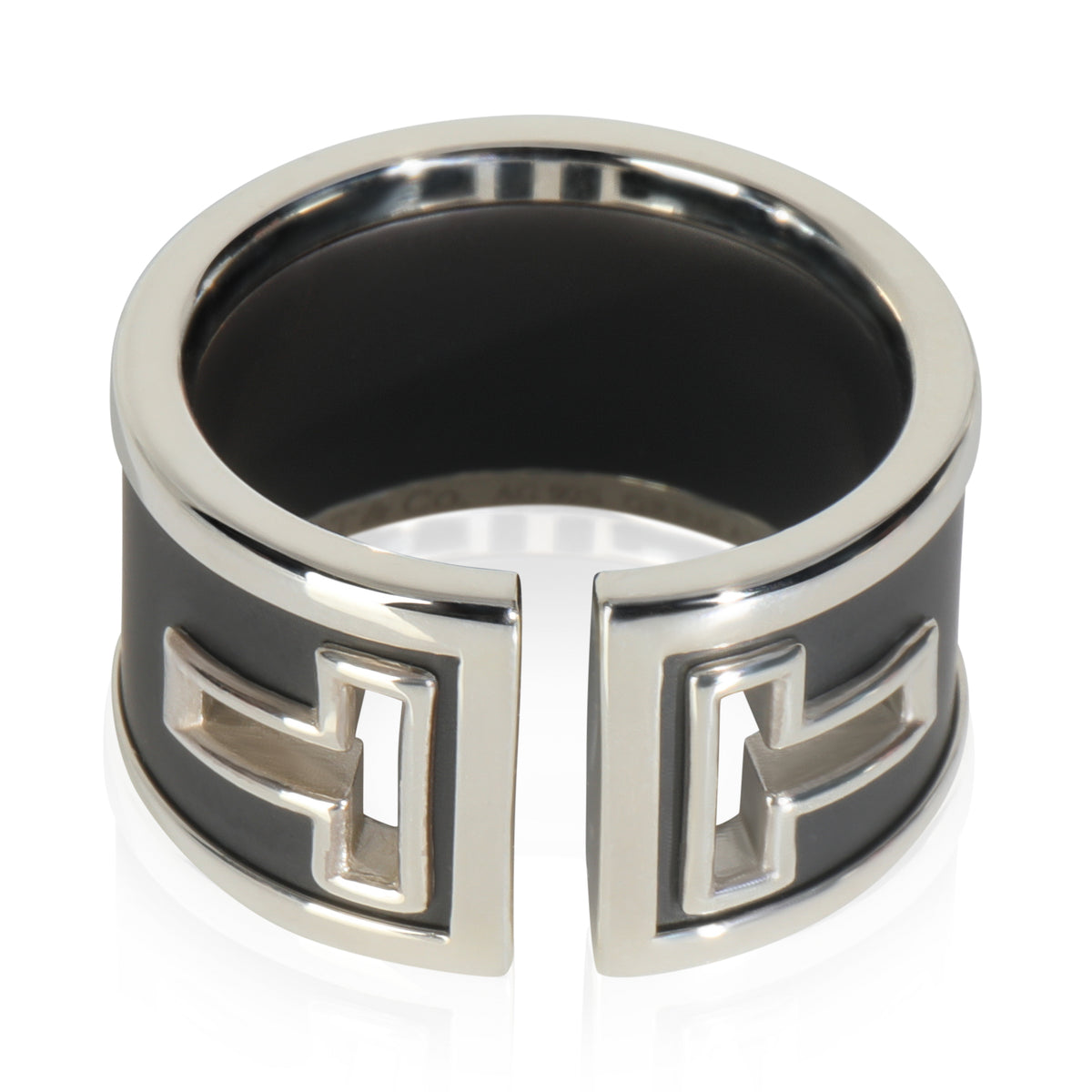 Sterling Silver  T Cutout Ring